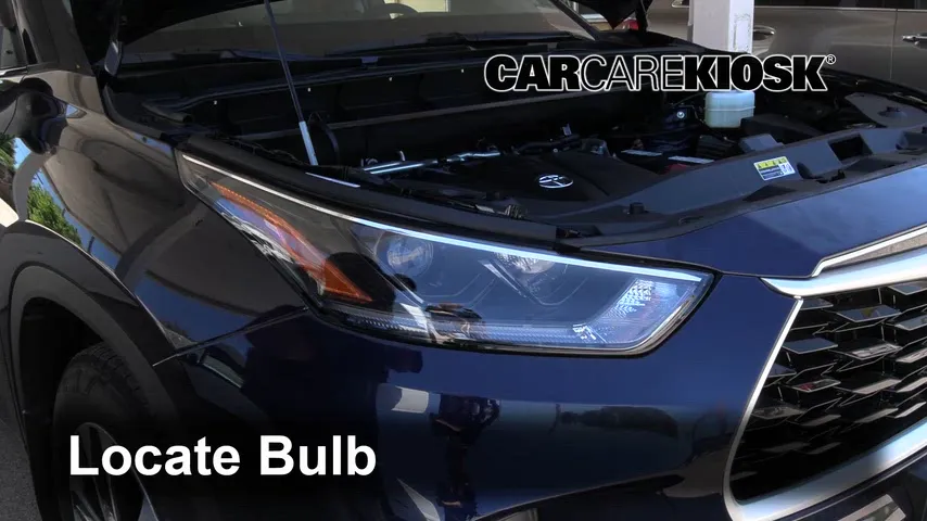 2021 Toyota Highlander XLE 3.5L V6 Éclairage Feu de jour (remplacer l'ampoule)